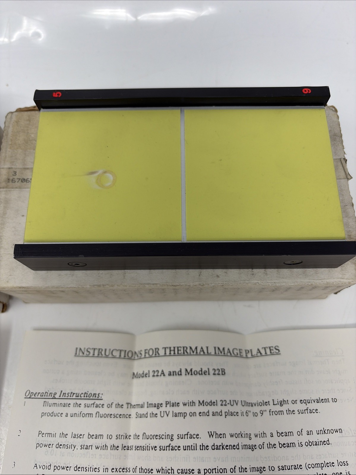 MACKEN INSTRUMENTS MODEL 22 Thermal Imaging Plate Set - 2 Plates