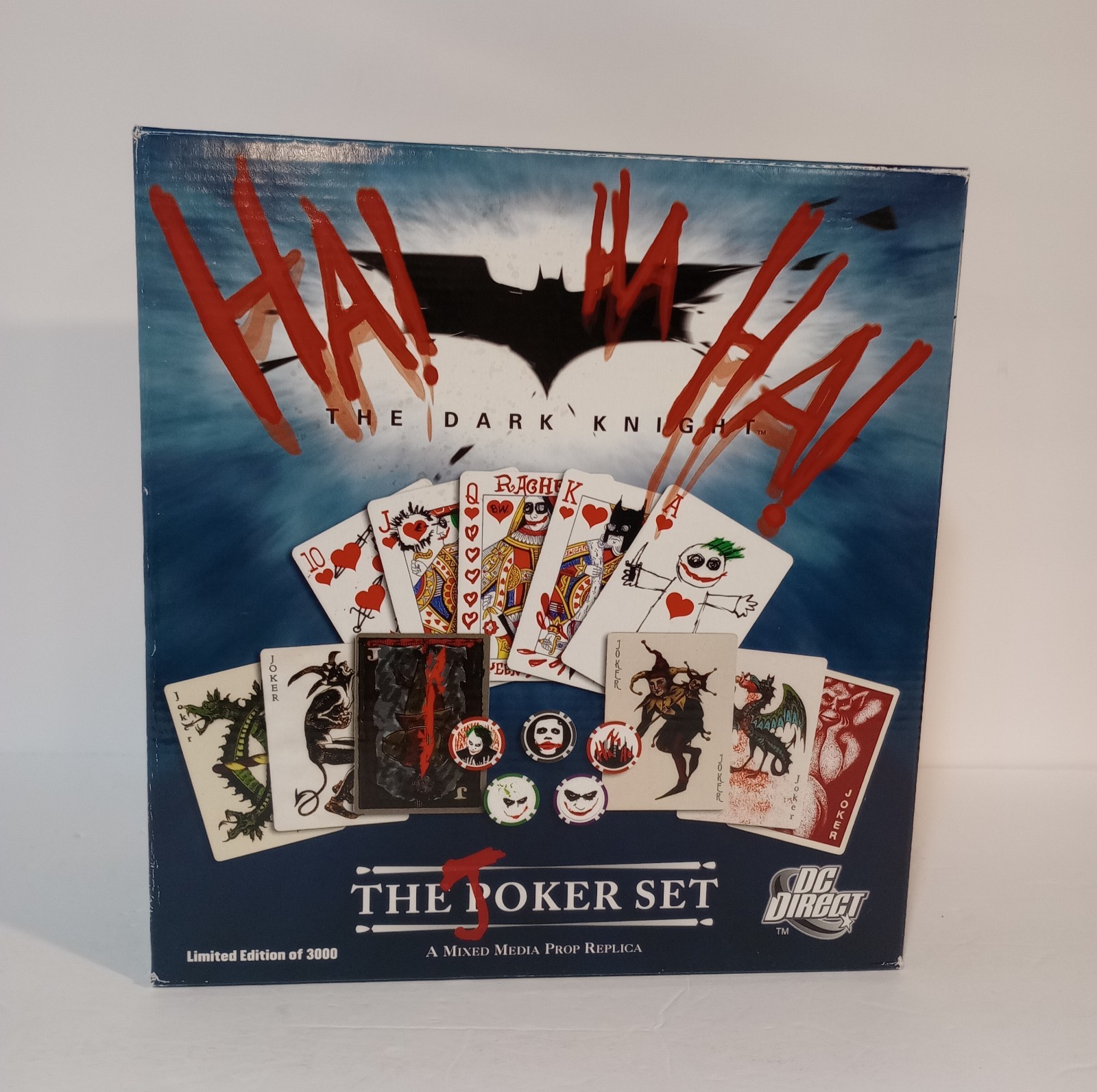 The Dark Knight Joker Poker Set Batman 1439/3000 Mixed Media Prop Replica New