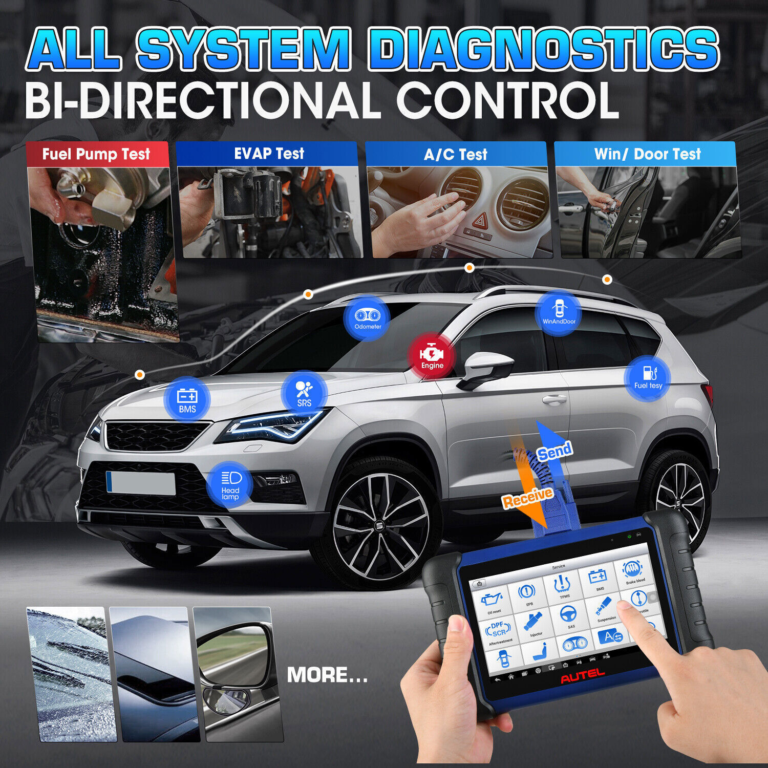 2024 Autel MaxiIM IM508S Key Fob Programming Full System Diagnostic Tool Scanner