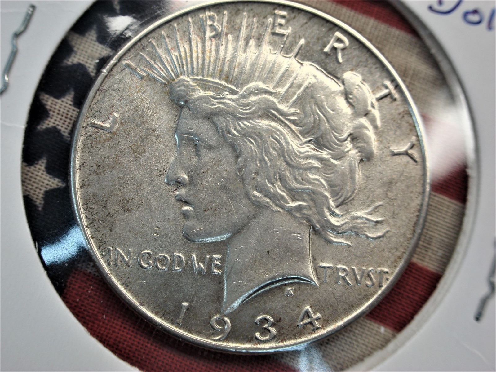 1934 PEACE DOLLAR - NICE, LATER DATE PHILADELPHIA MINT COIN WITH LOADS OF DETAIL