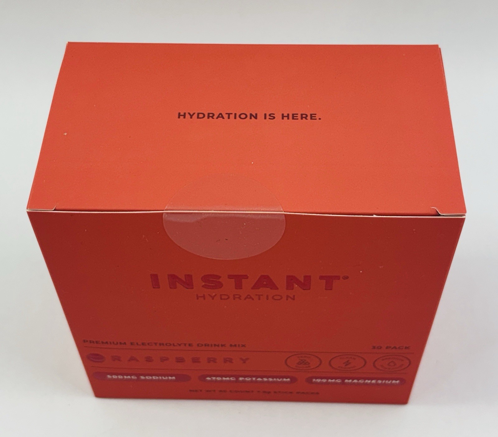 Instant Hydration Premium Electrolyte Drink Mix - Raspberry - 30 Packets