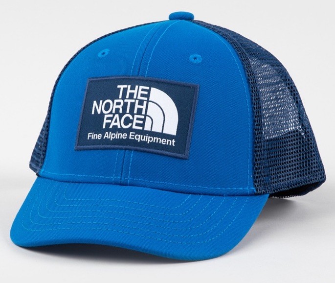 NWT THE NORTH FACE Mudder Trucker Kids Trucker Hero Blue-Estat Snap Back Large