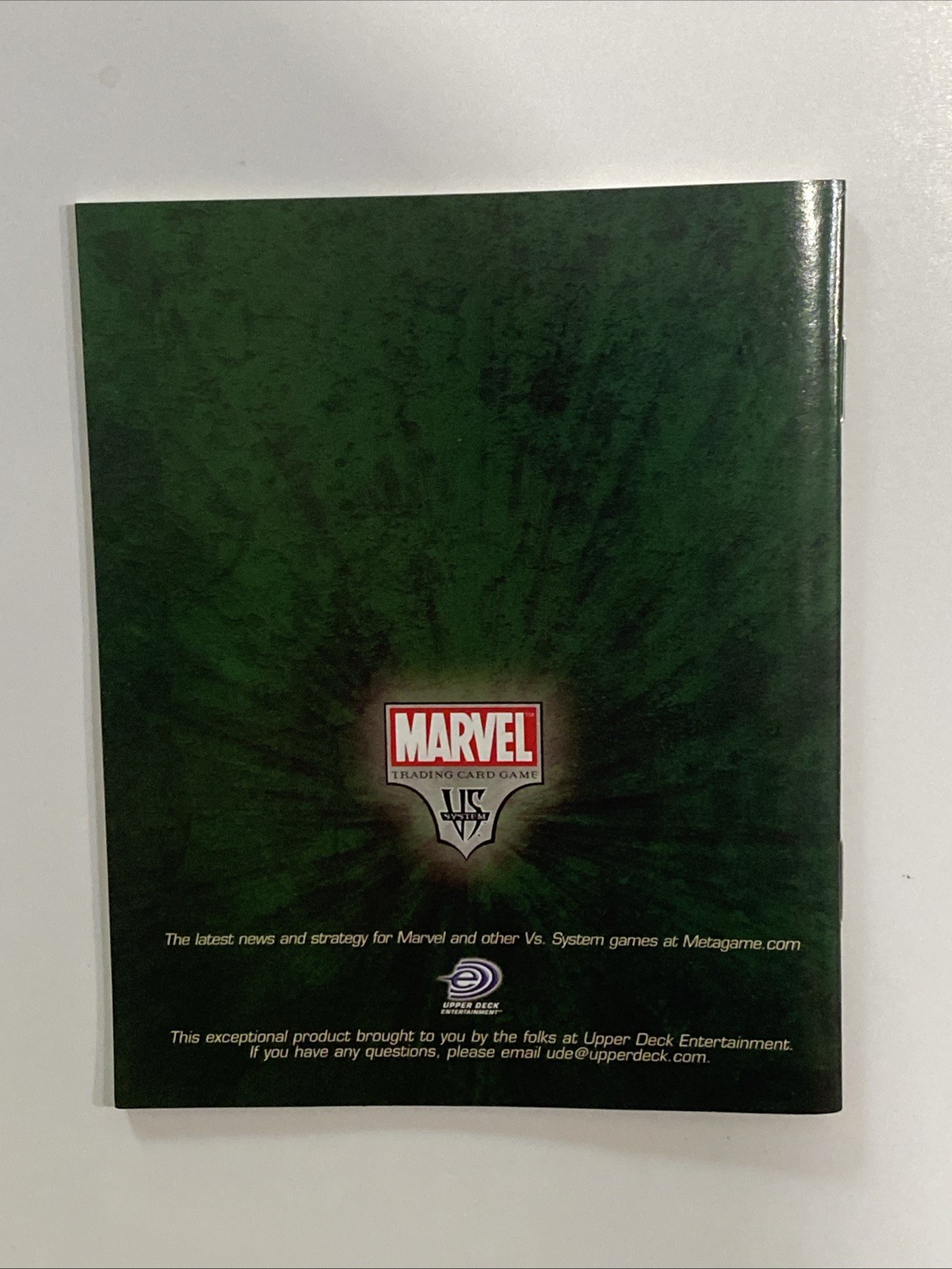 Spider-Man Vs. Doc Ock Basic Rulebook TCG CCG Marvel VS. System UDE