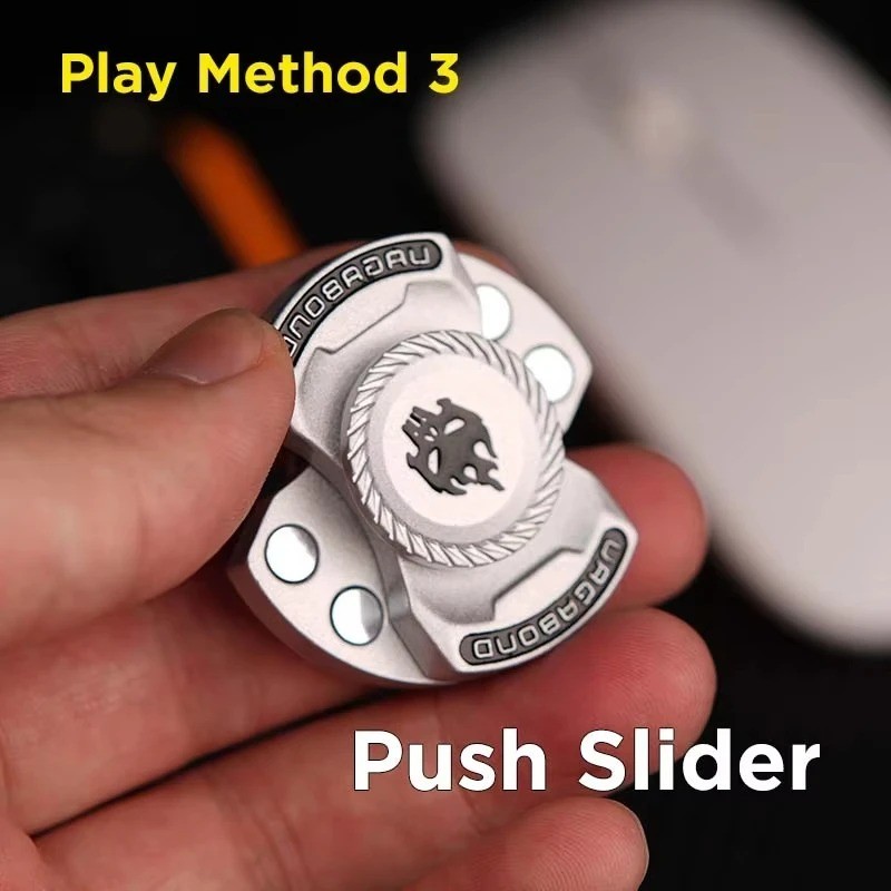 3 in 1 Metal Fidget Spinner Slider Stress Relief Desk Toy Sound Coin EDC