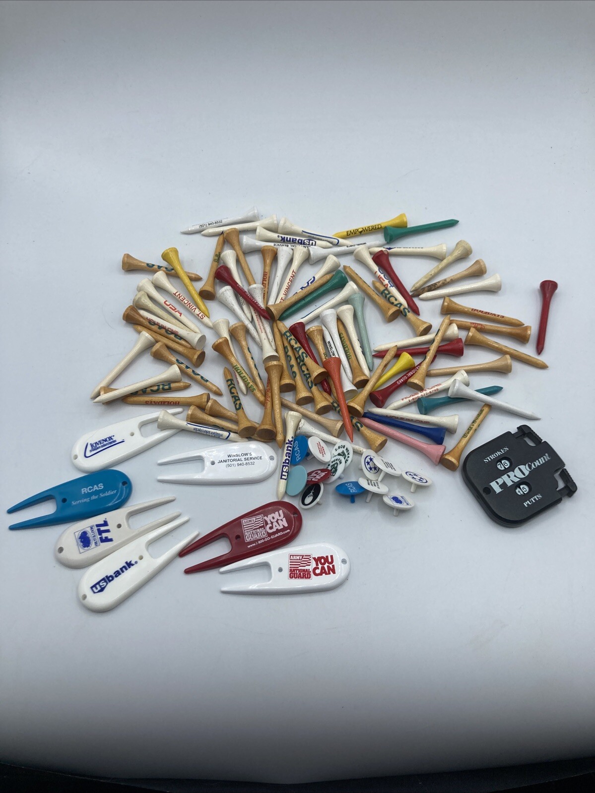 Golf Ball Markers, Divot Tools, and Tee Lot Advertising, ProCount Counter Tool