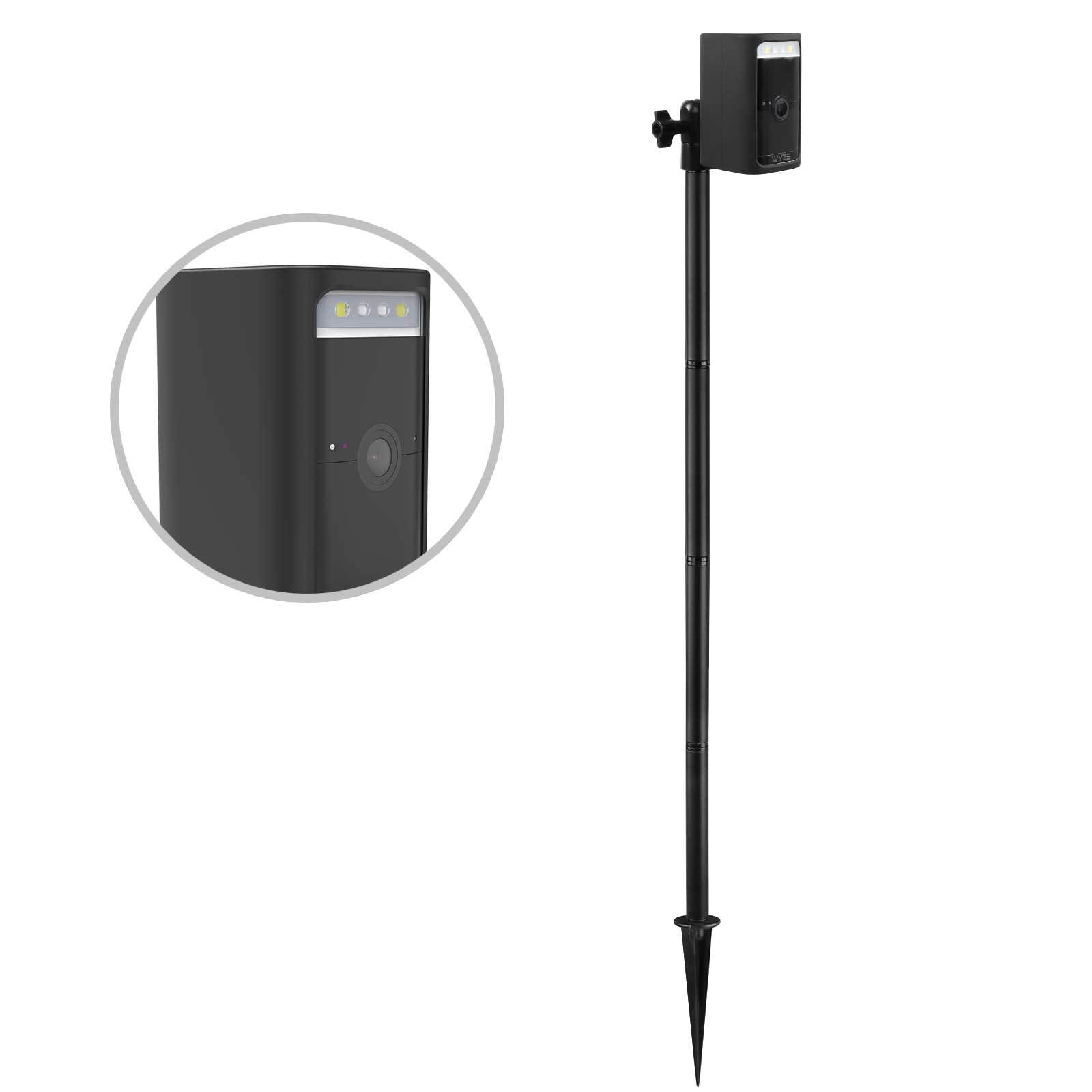Spike Pole Mount Ground Stake and silicone skin for Wyze Battery Cam Pro