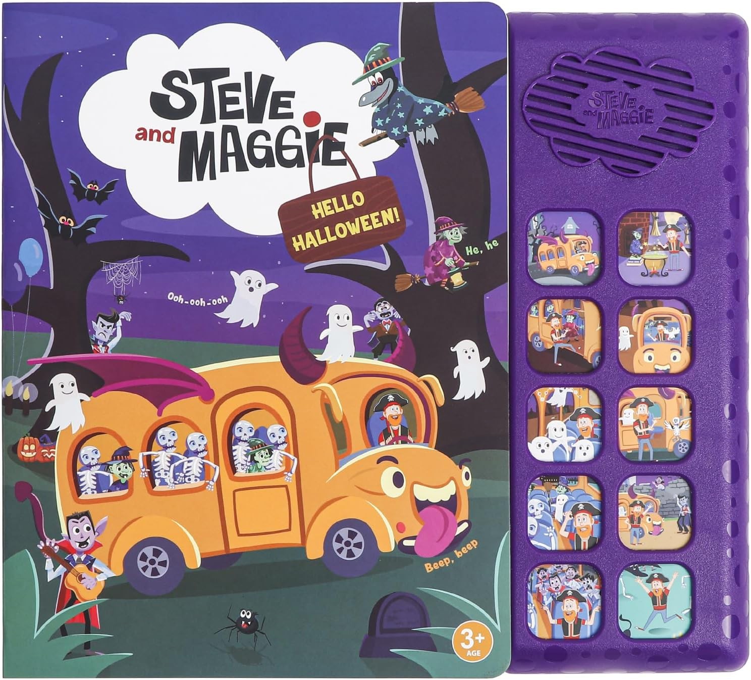 Sing-Alongs 10-Button Safe & Sound Book | Interactive Halloween Toys for Kids Ag