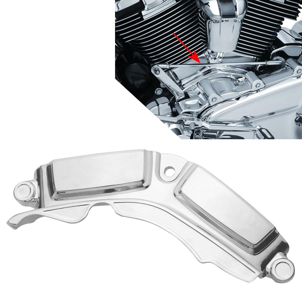 For Harley Touring Road Electra Street Glide 2017-24 Chrome Cylinder Base Cover