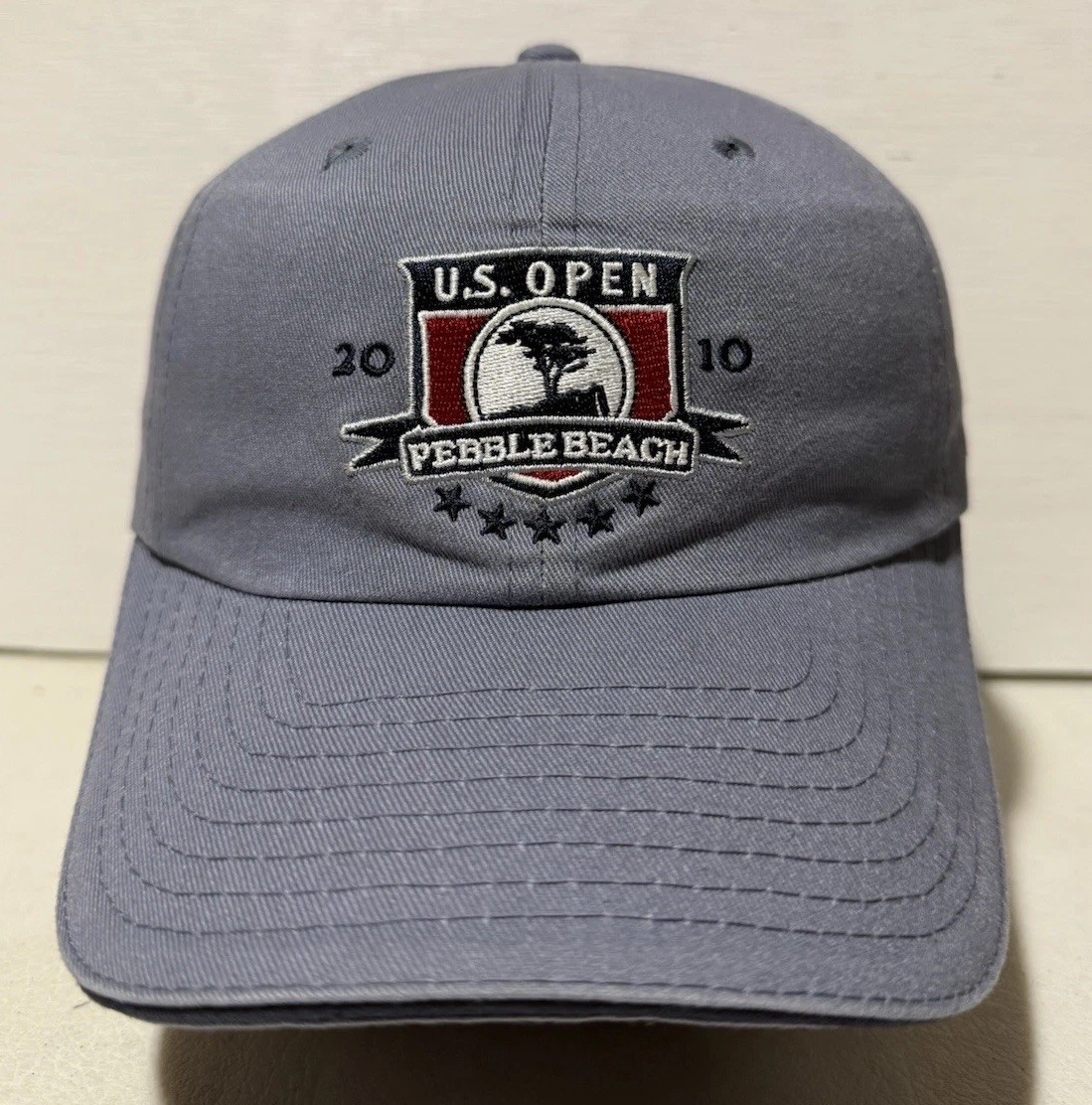USGA 2010 US Open Pebble Beach Adjustable Hat Cap Gray Cotton