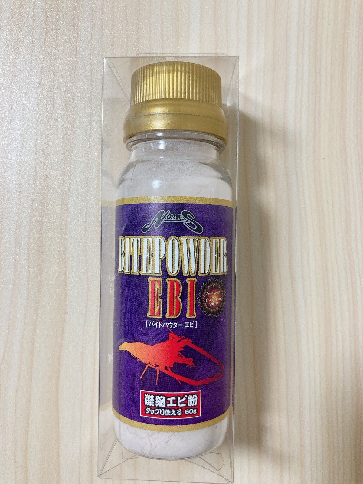 NORIES BITEPOWDER EBI Shrimp soft baits Adopted 60g by Taku Ito