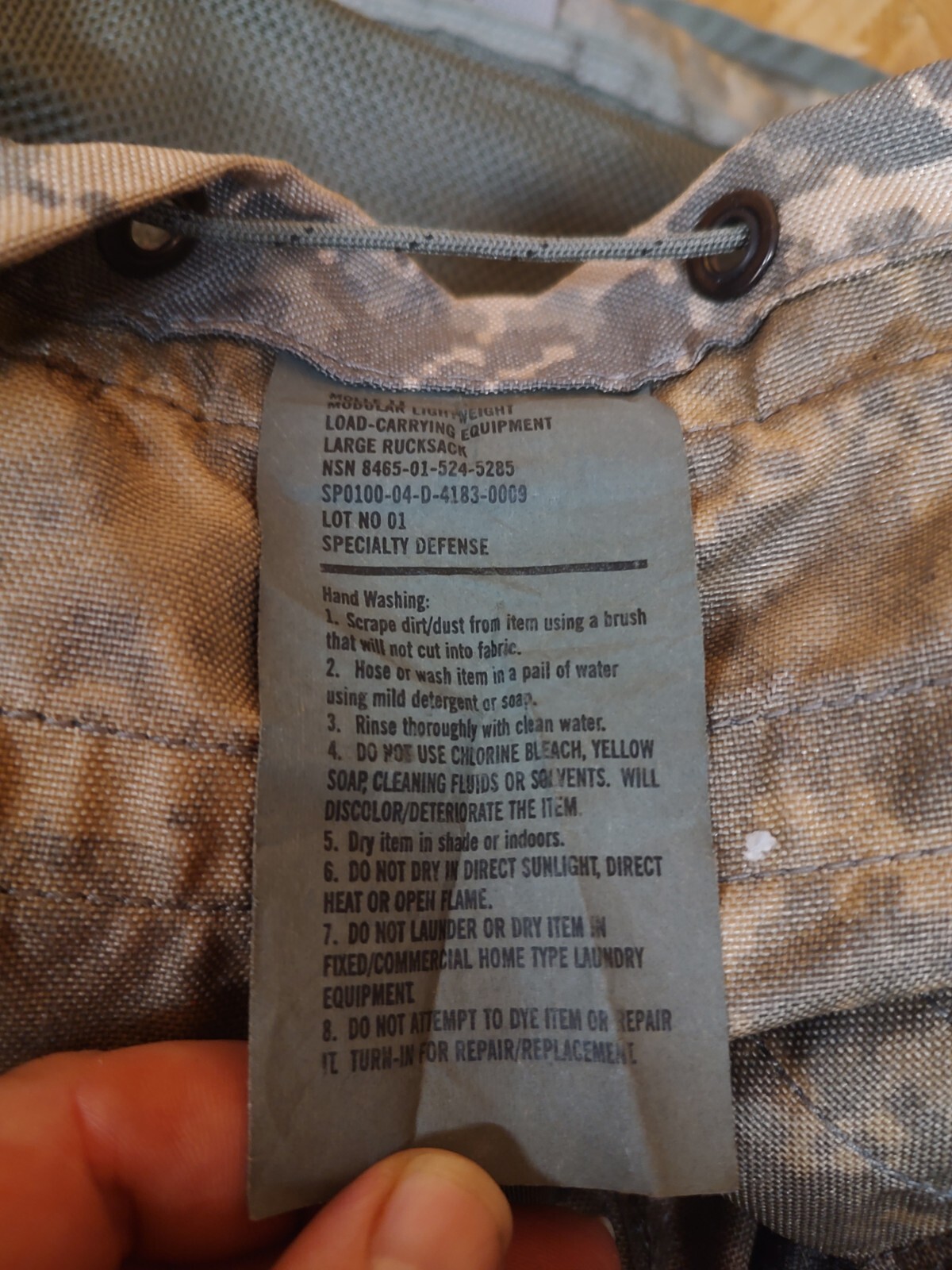US Army Molle II OCP Multicam Large Rucksack Backpack, Ruck Only, Used Surplus