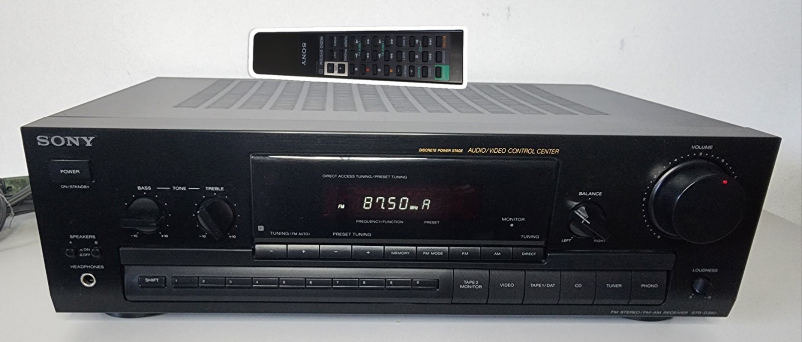 Sony STR-D390 FM-AM Stereo Receiver Audio Video Control Center Bundle w/ Remote