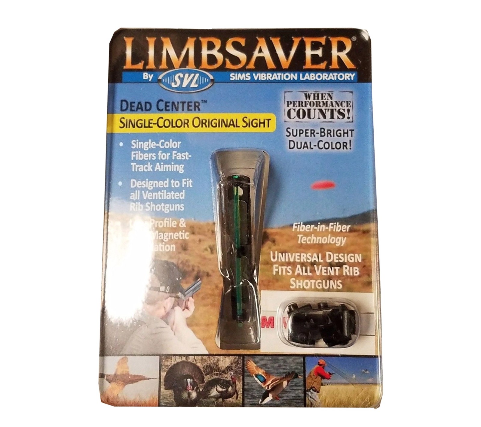 Limbsaver Dead Center Single-Color Shotgun/Rifle Sight (Green Fiber) #12208