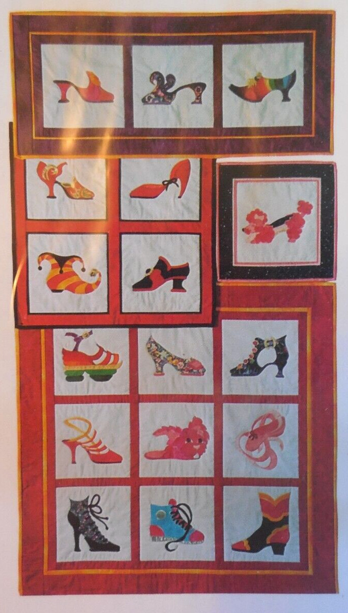 NEW Custom Creations Wall Quilt Pattern "If the Shoe Fits....." Several Sizes