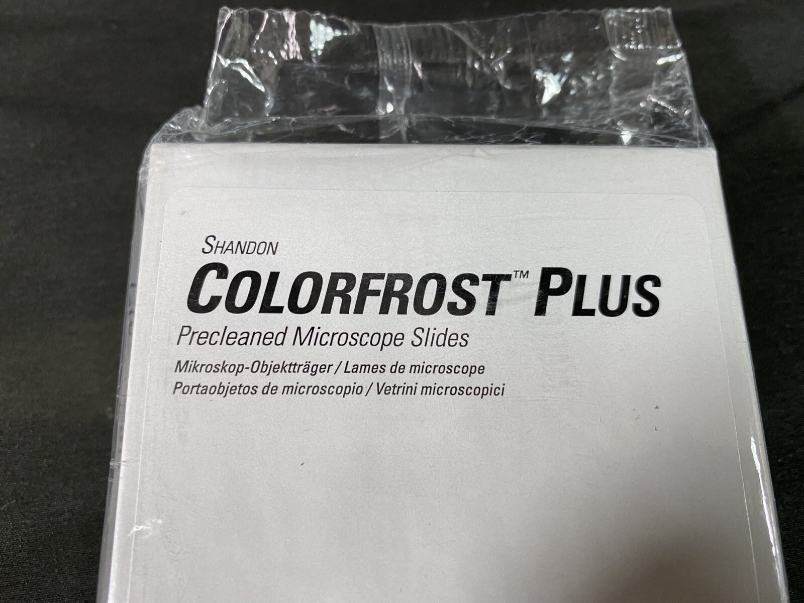 EPREDIA Shandon Colorfrost Plus Precleaned Microscope Slides Green Tab (100/Cs)