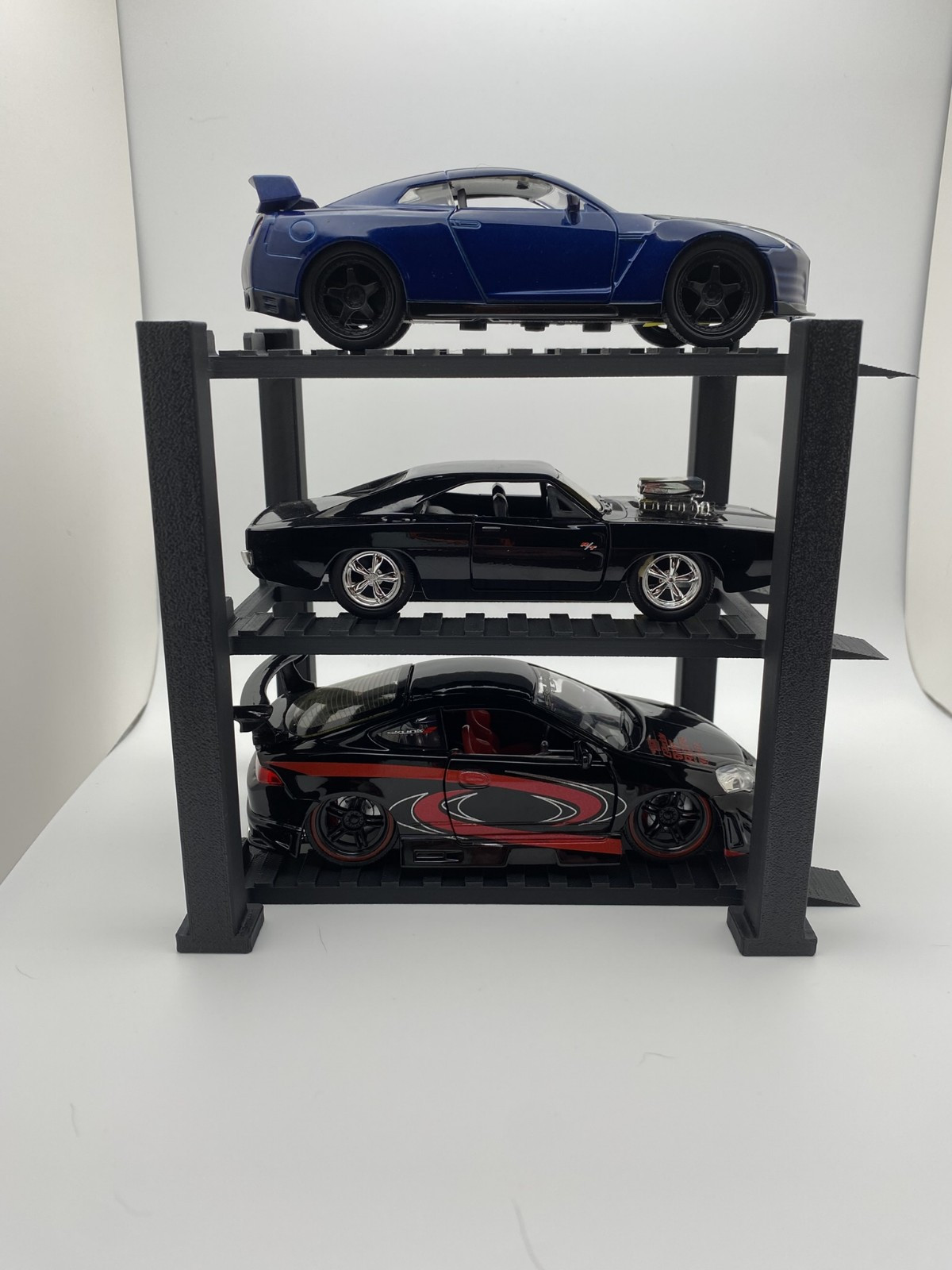 1:32 Scale 4 Post Lift Display for Diecast Cars 3 Tier Garage Diorama