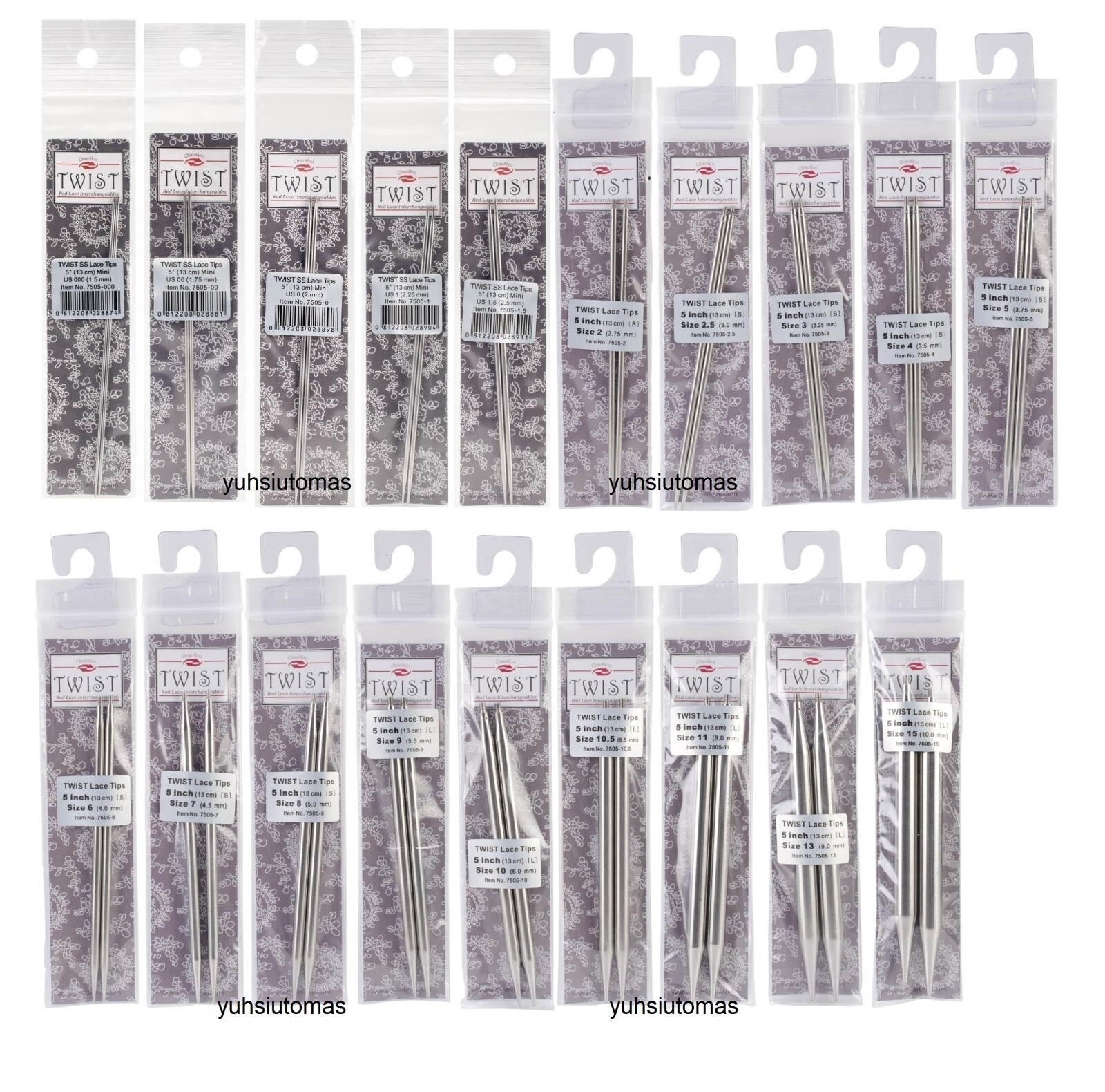 ChiaoGoo TWIST Red Lace Interchangeable Knitting Needle 5"