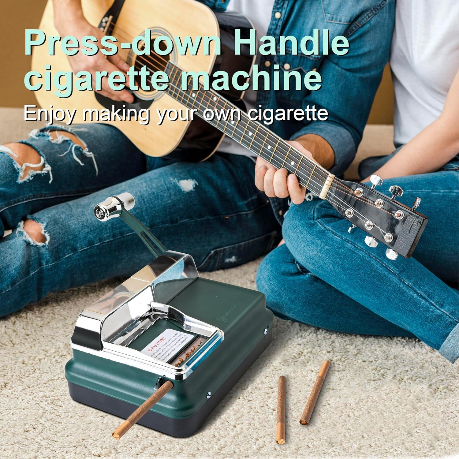 Cigarette Rolling Machine, Manual Cigarette Injector Machine for 8Mm Diameter Pa