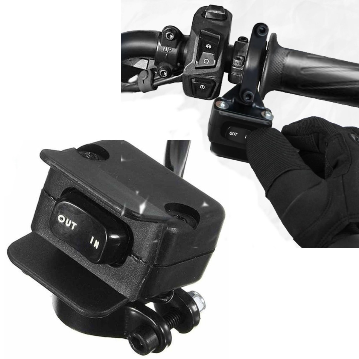 Heavy Duty 12V ATV UTV Winch Rocker Switch Handlebar Control Warn For Polaris