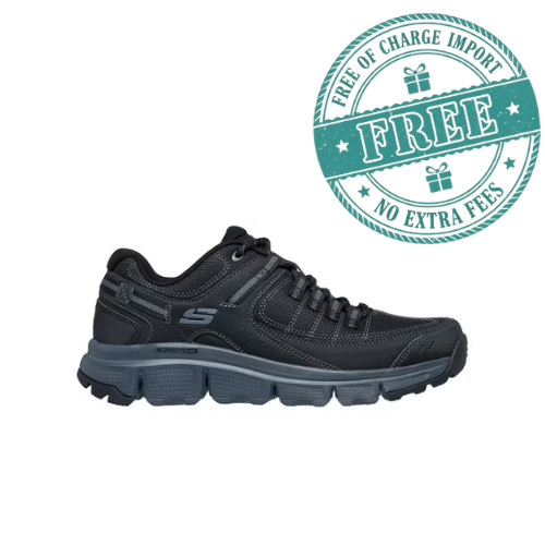 Skechers Men's Memory Foam Summits AT Upper Draft Outdoor Lace-Up Sneaker Black
