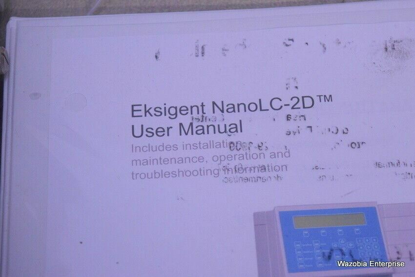 SPARK HOLLAND AUTOSAMPLER MODEL 920 CHEMISTRY ANALYZER HPLC WITH EKSIGENT NANOLC