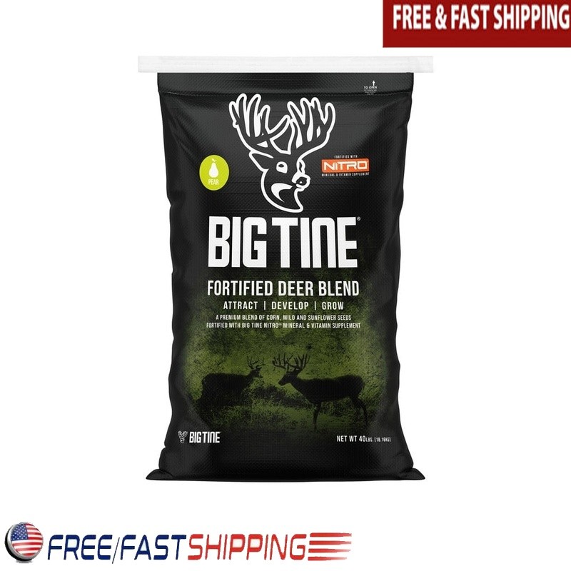 Fortified Deer Blend Whole Grain Nutrition Antler Growth Pear Flavor 40lb Feed