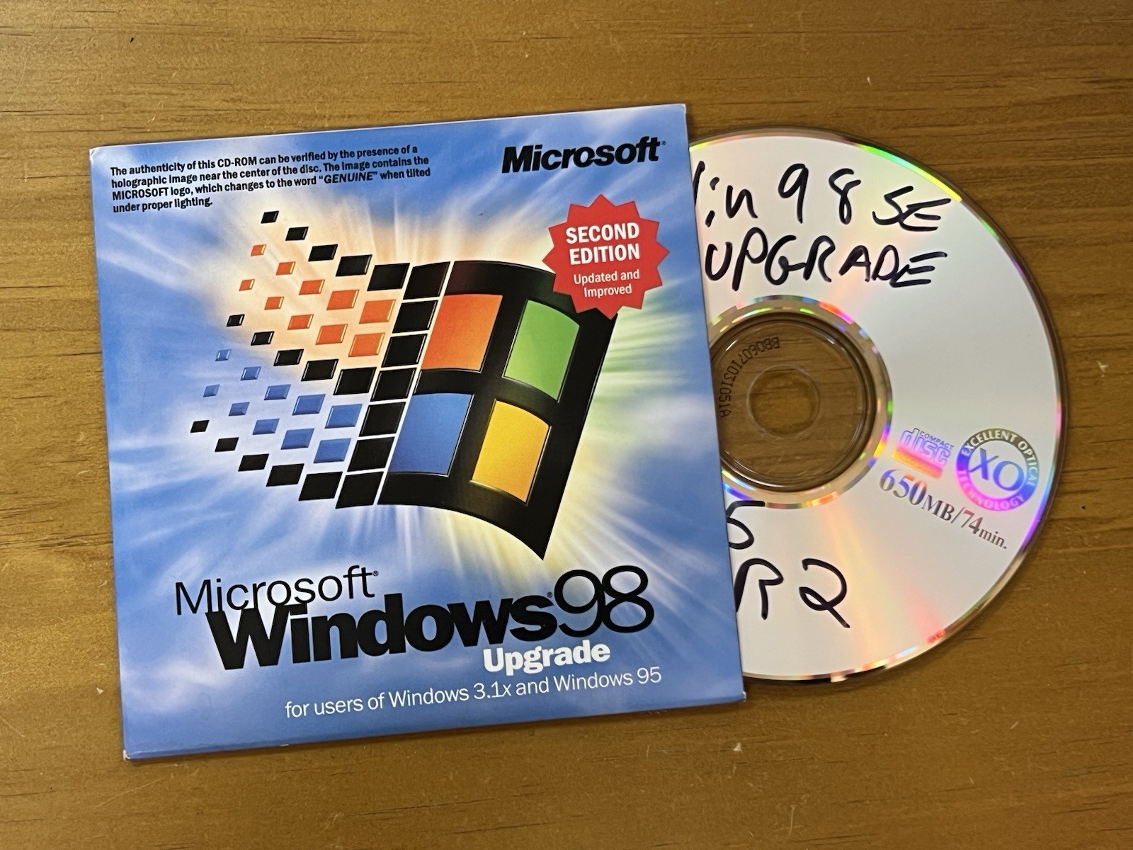 Microsoft Windows 98 Second Edition Upgrade CD-ROM