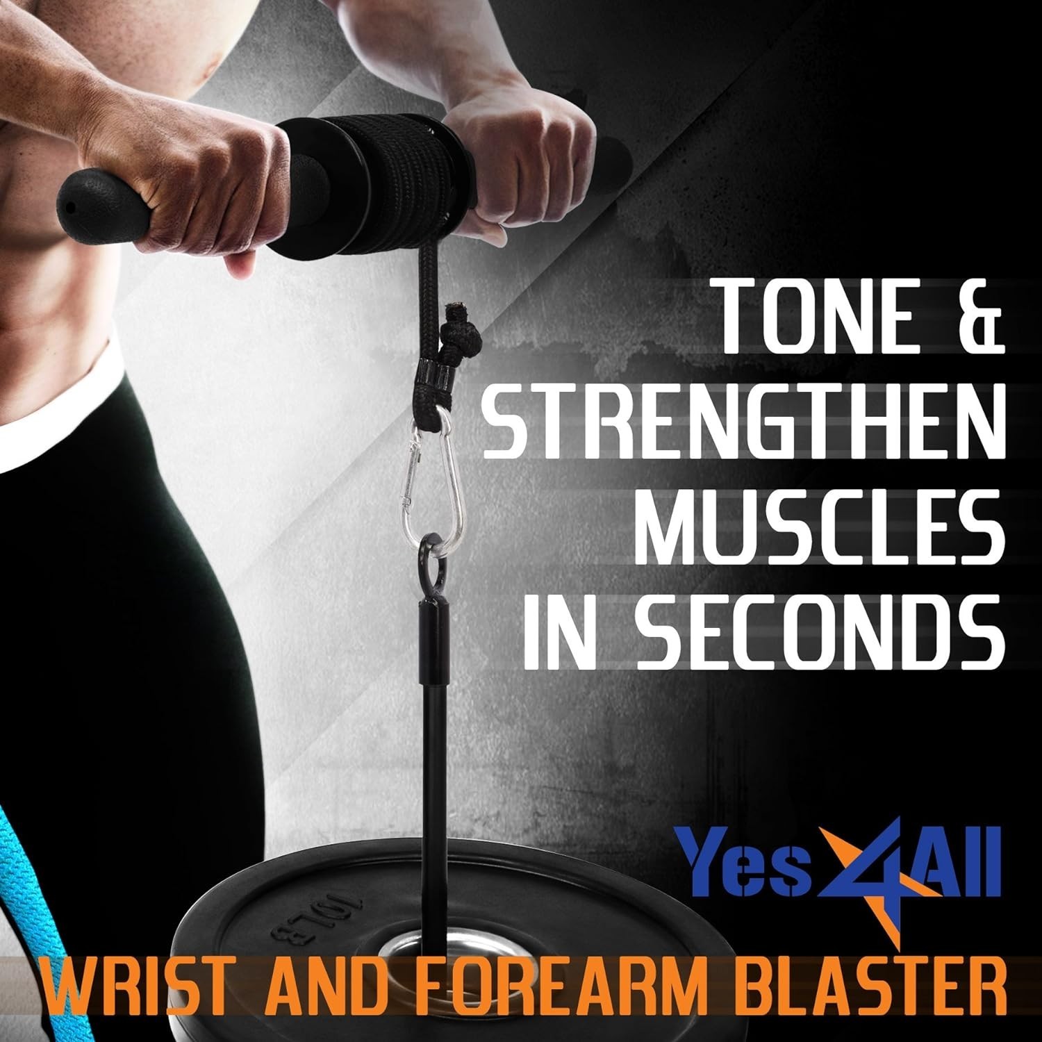 Grip Strength Builder, Wrist Roller