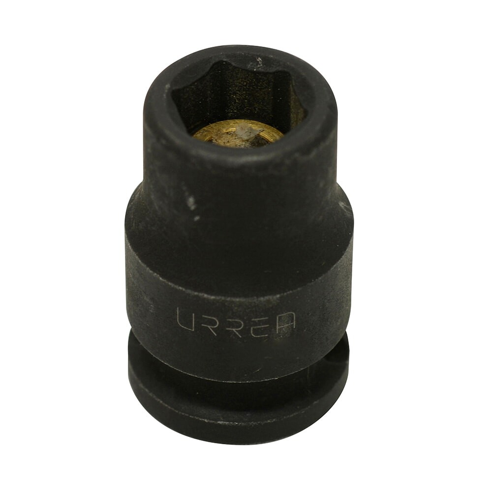 URREA 7214HM 3/8" Drive Black Standard Magnetic Impact Socket 6 Point 7/16"