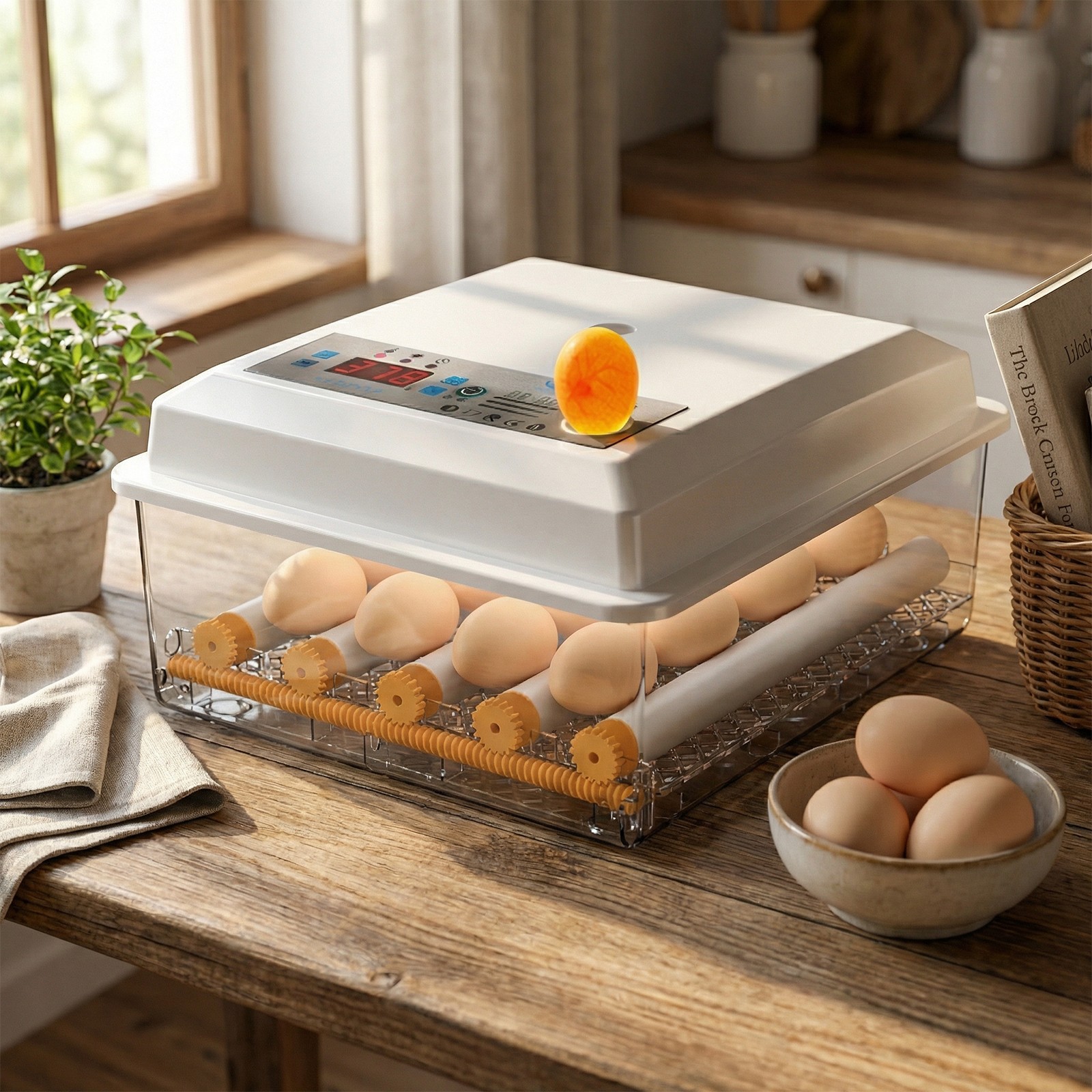 Egg Incubator for Hatching 16/36 Eggs Automatic Egg Turning Temperature Control