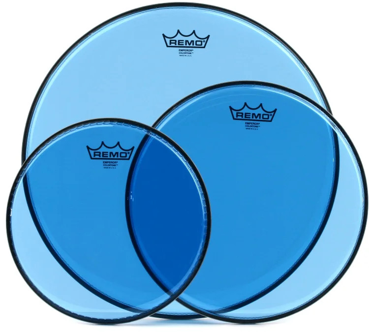 Remo Emperor Colortone 3-pc Tom Pack - 10"/12"/16" - Blue