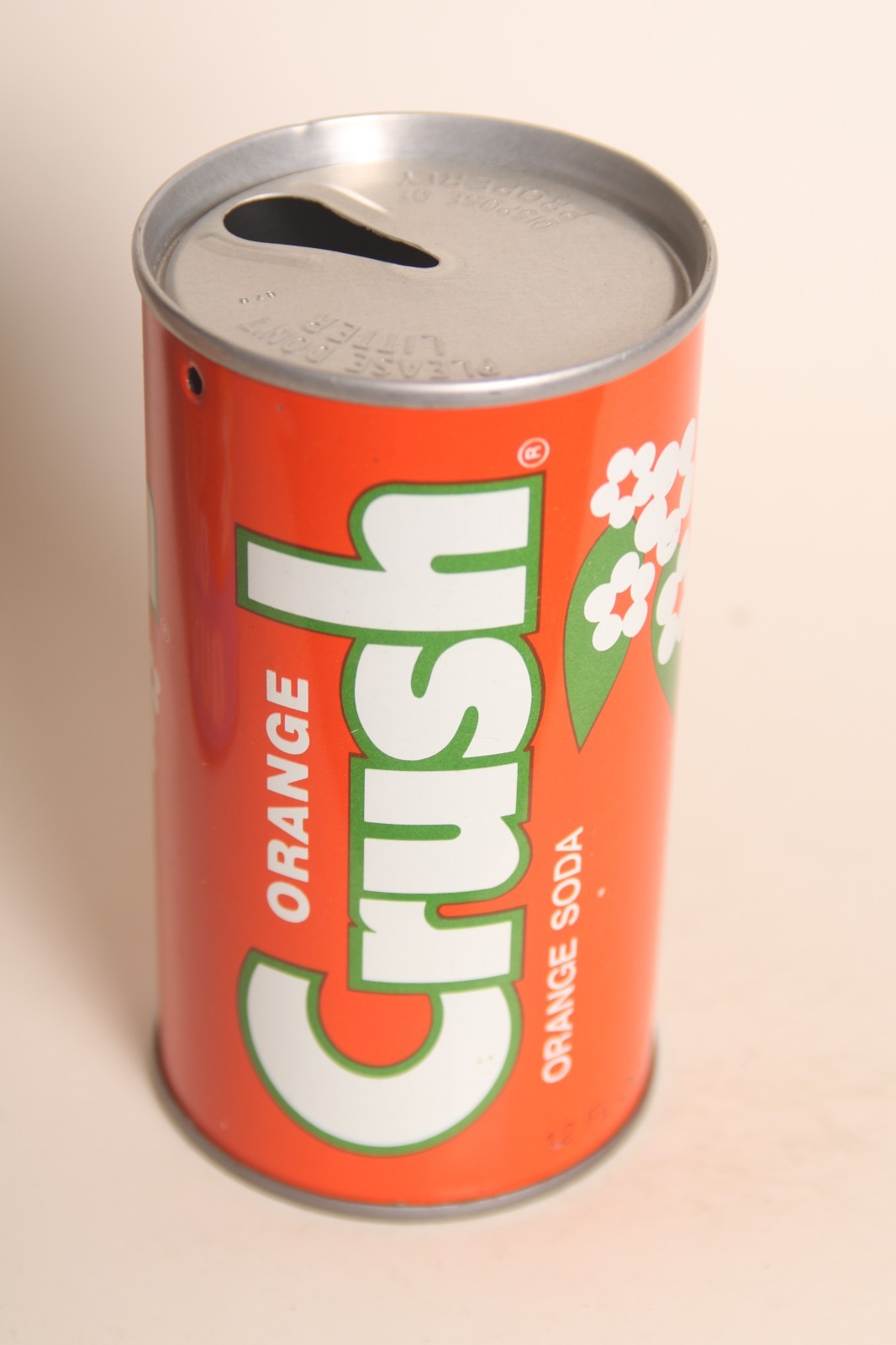 Orange Crush soda can - 12oz