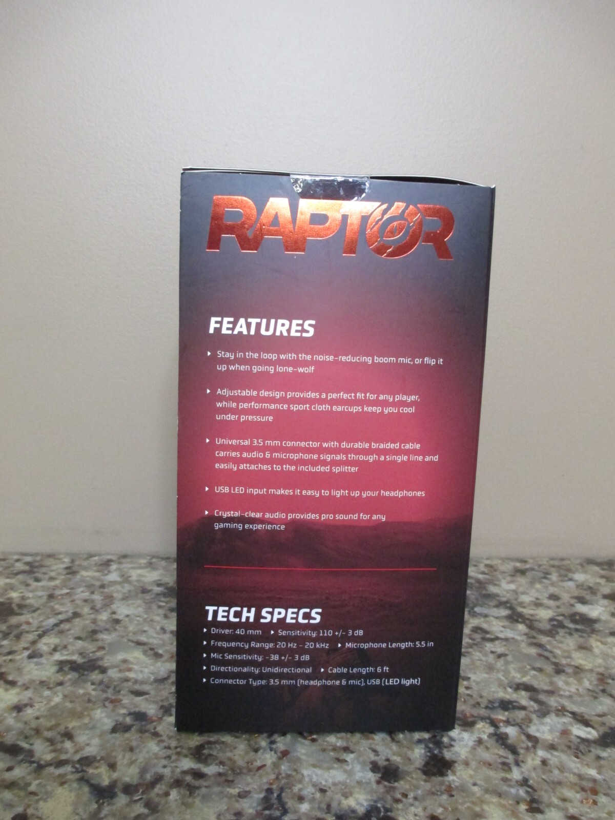 Packard Bell Raptor Pro Plus Gaming Headset w/ LED Lights - Sealed Box