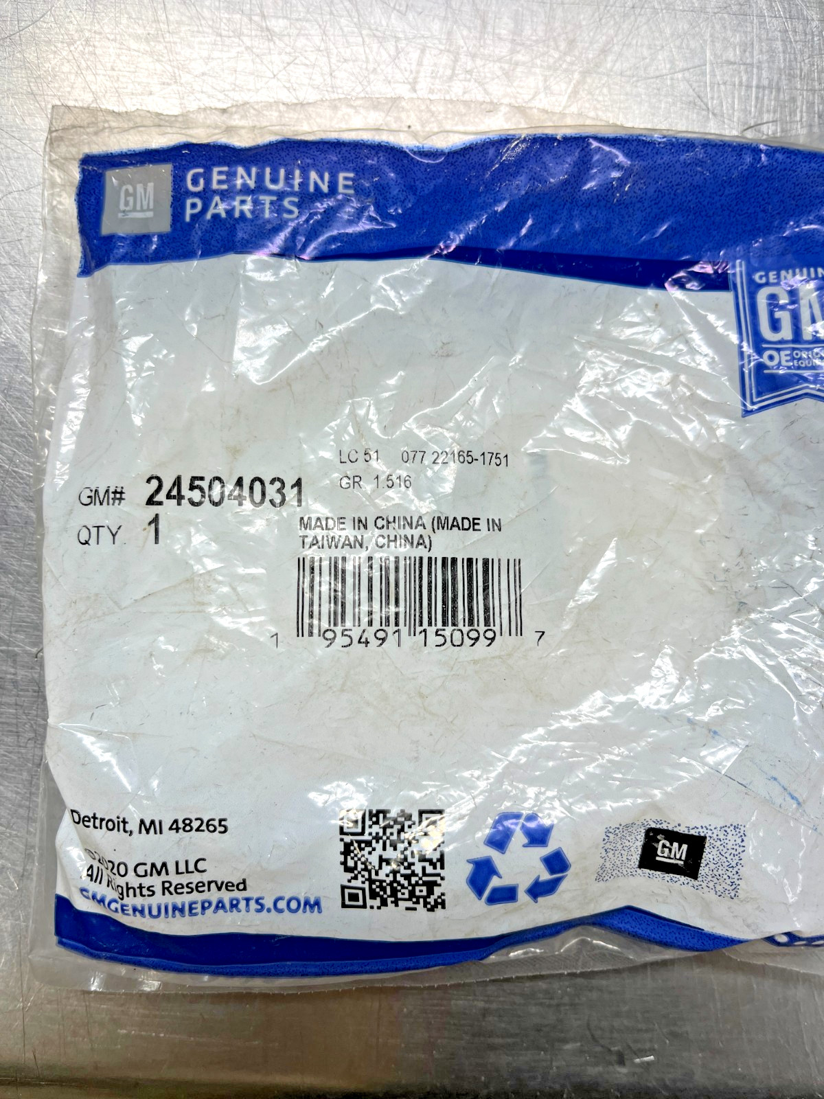 24504031  Genuine OEM  GM  Oil Level Dipstick SEAL O-RING  2450-4031