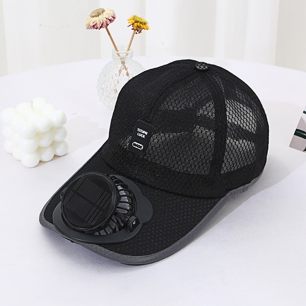 Fan Cooling Baseball Hat Solar Sport Caps Summer Camping Hiking Travel Hat