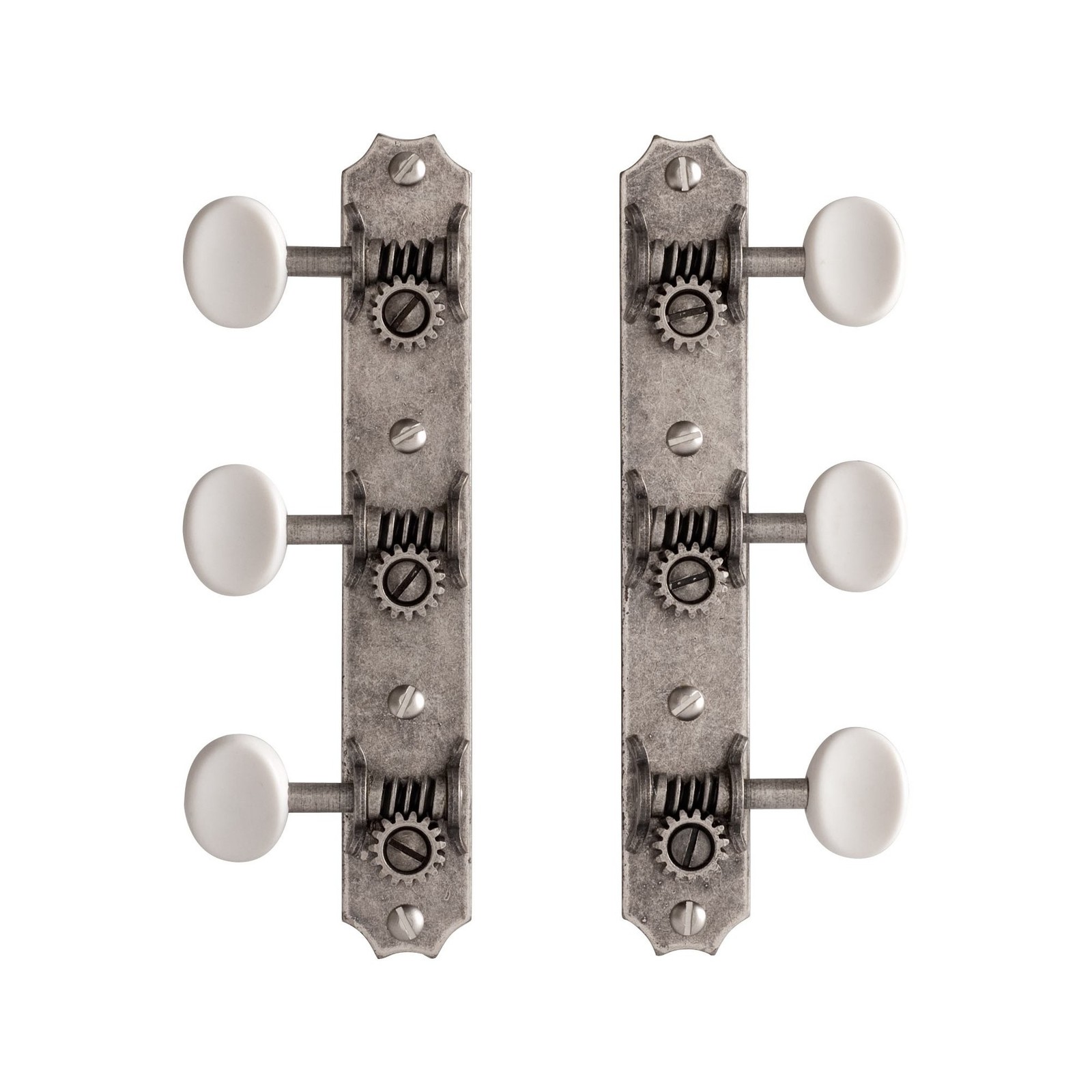 Golden Age Restoration Tuners for Solid Peghead Guitar with Scallop-end, Reli...