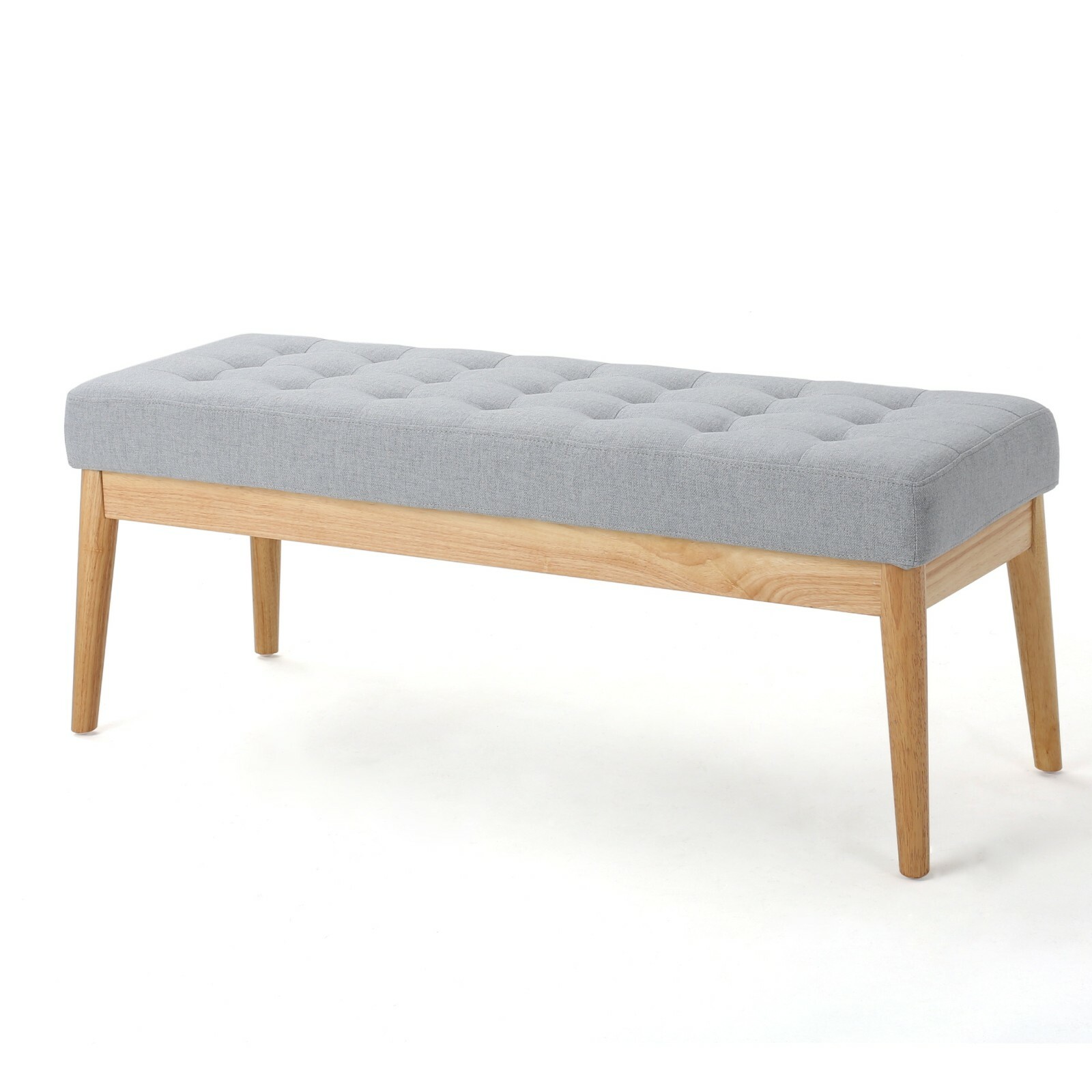 Anglo Modern Mid-Century Fabric Bench