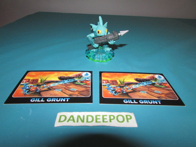 Skylanders Figure First Edition Gill Grunt V3112  w/cards  Activision Video Game
