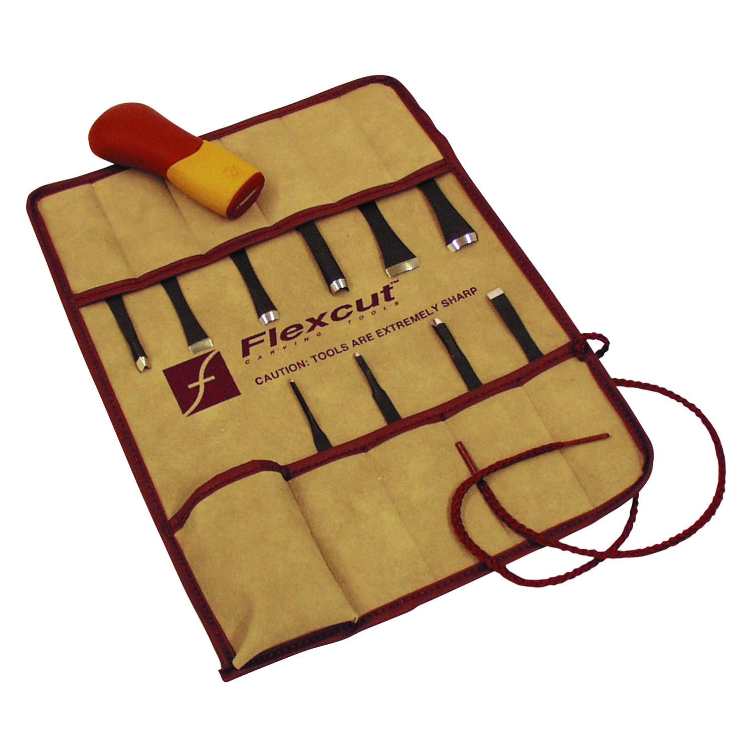 FLEXCUT Wood Carving Tools | 11 Piece Craft 11 Carver Set, Brown