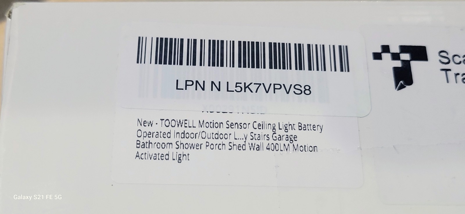 Toowell Minamalism Led Motion Sensor Ceiling Light Battery Operated 📌📌📌
