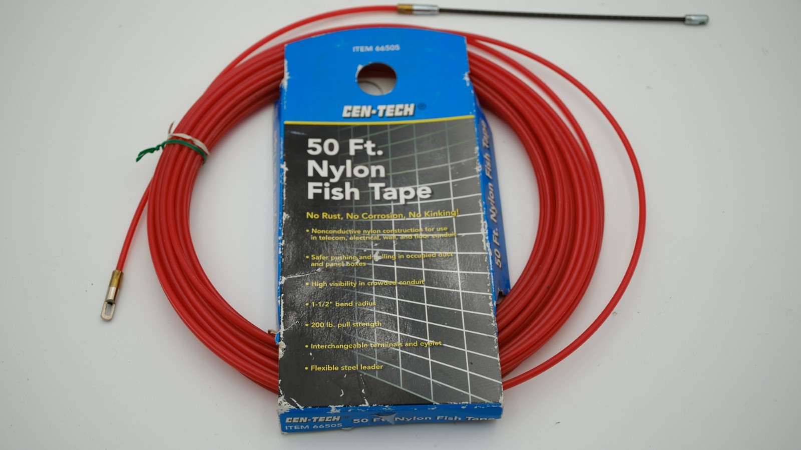 Cen-Tech 50ft Nylon Fish Tape #66505