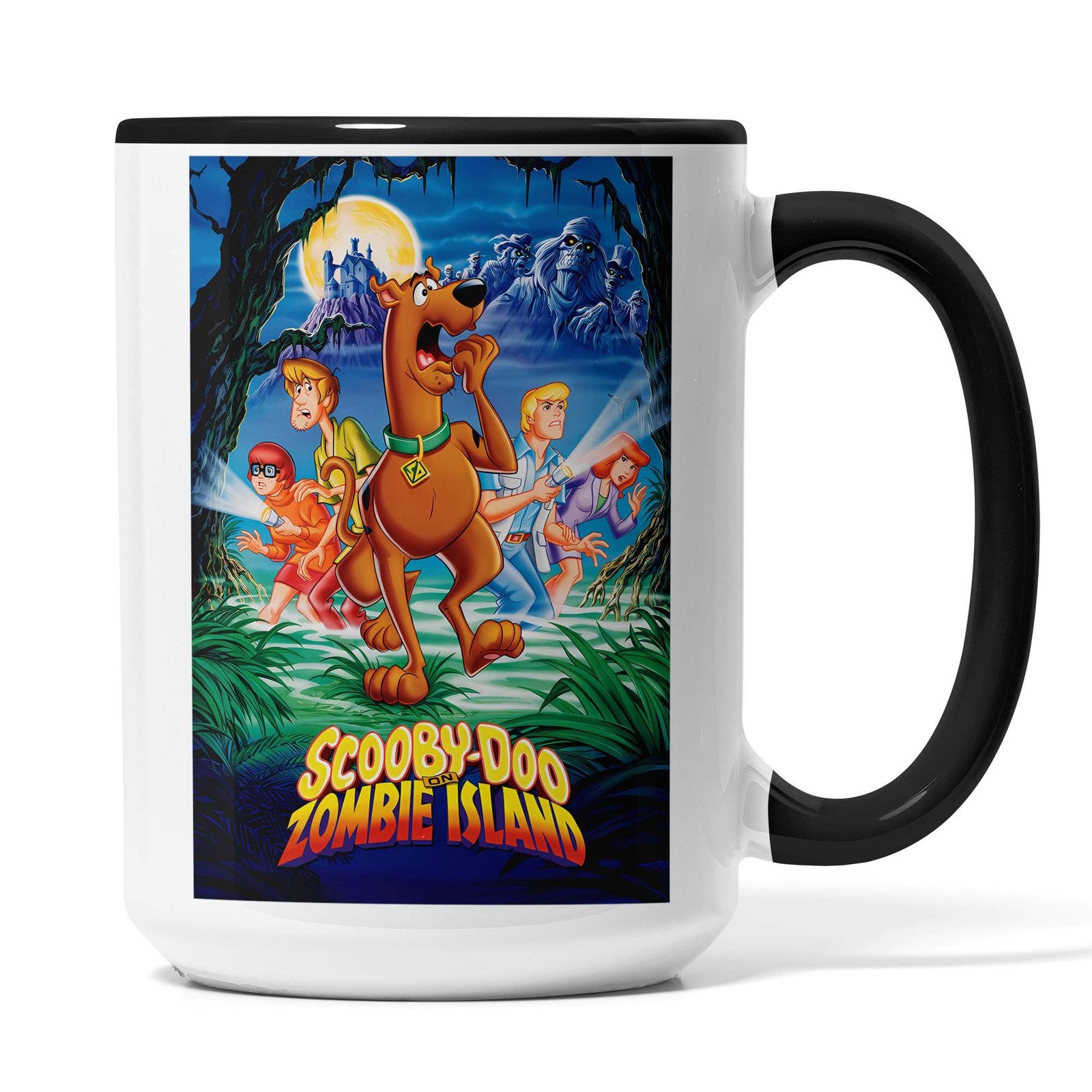 Scooby-Doo on Zombie Island Ceramic Coffee Mug - 15oz Black Handle Cartoon Cup