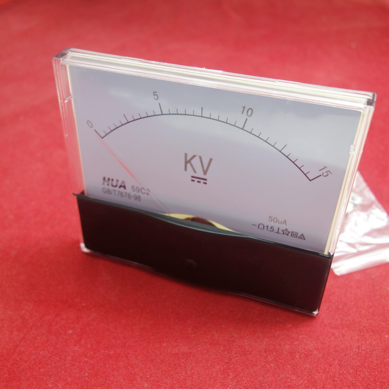 DC 0-15KV 50uA Analog Voltmeter Analogue Voltage Panel meter 100x120mm 59C2