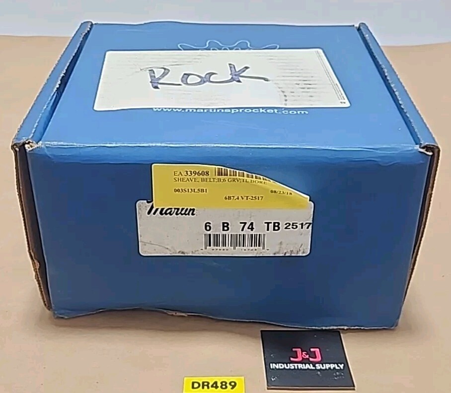 *BRAND NEW IN BOX* Martin 6 B 74 TB 6-Groove Belt Sheave 3203Rpm + Warranty!