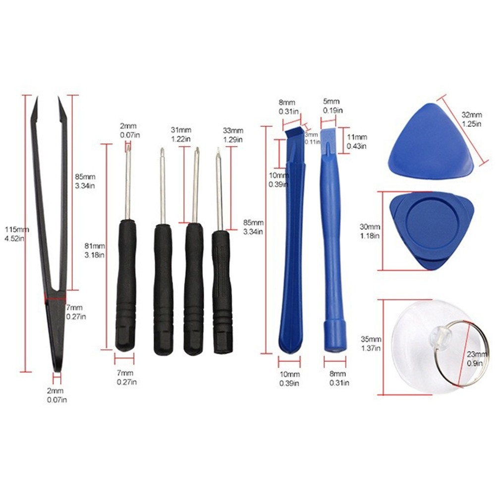Disassemble Tool Kit Repairing Tools 10pcs/set Pentagonal 0.8 Screwdriver