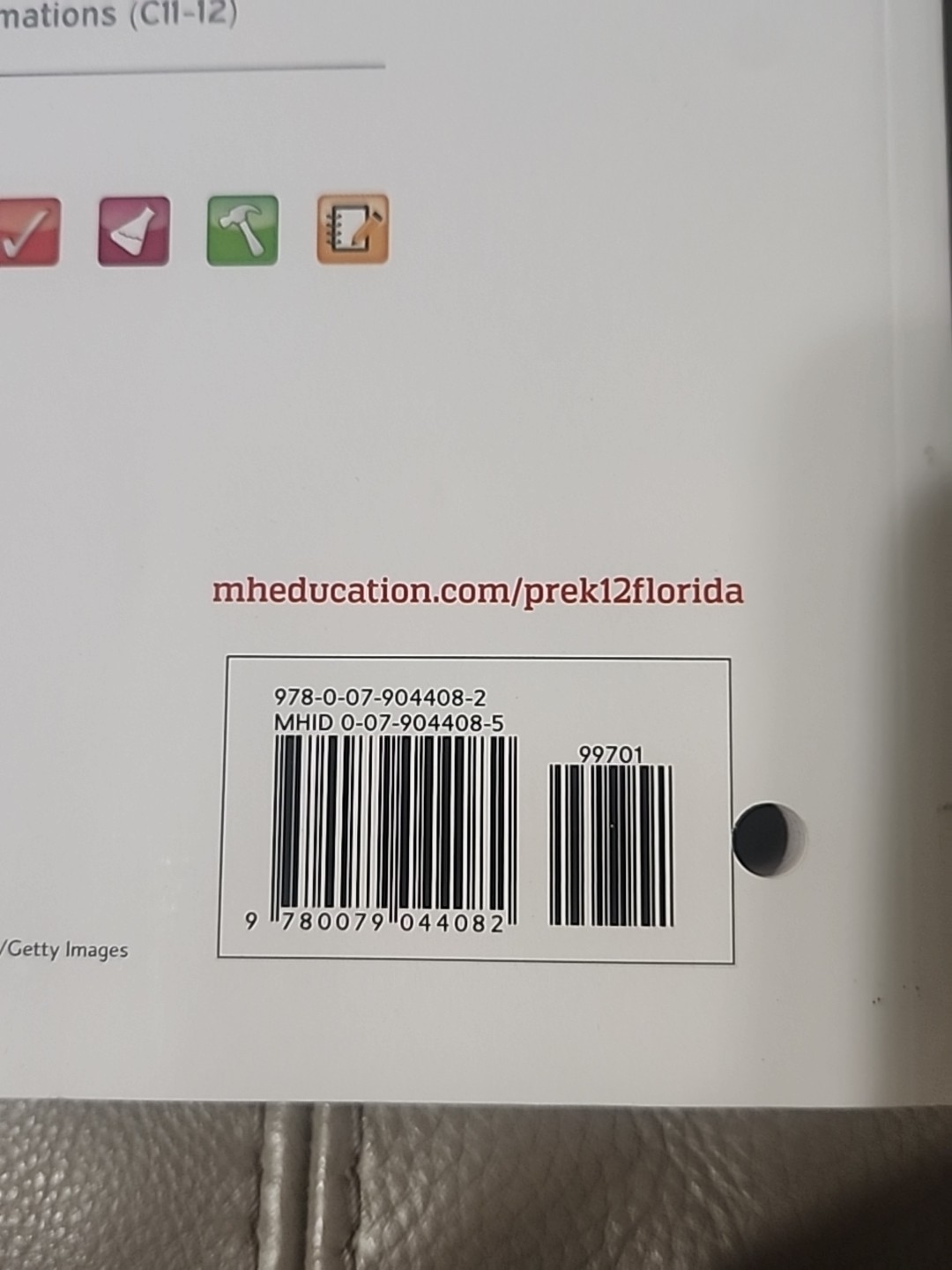 6th Grade 6 McGraw Hill Florida Science Comprehensive Course 1 Student Bundle