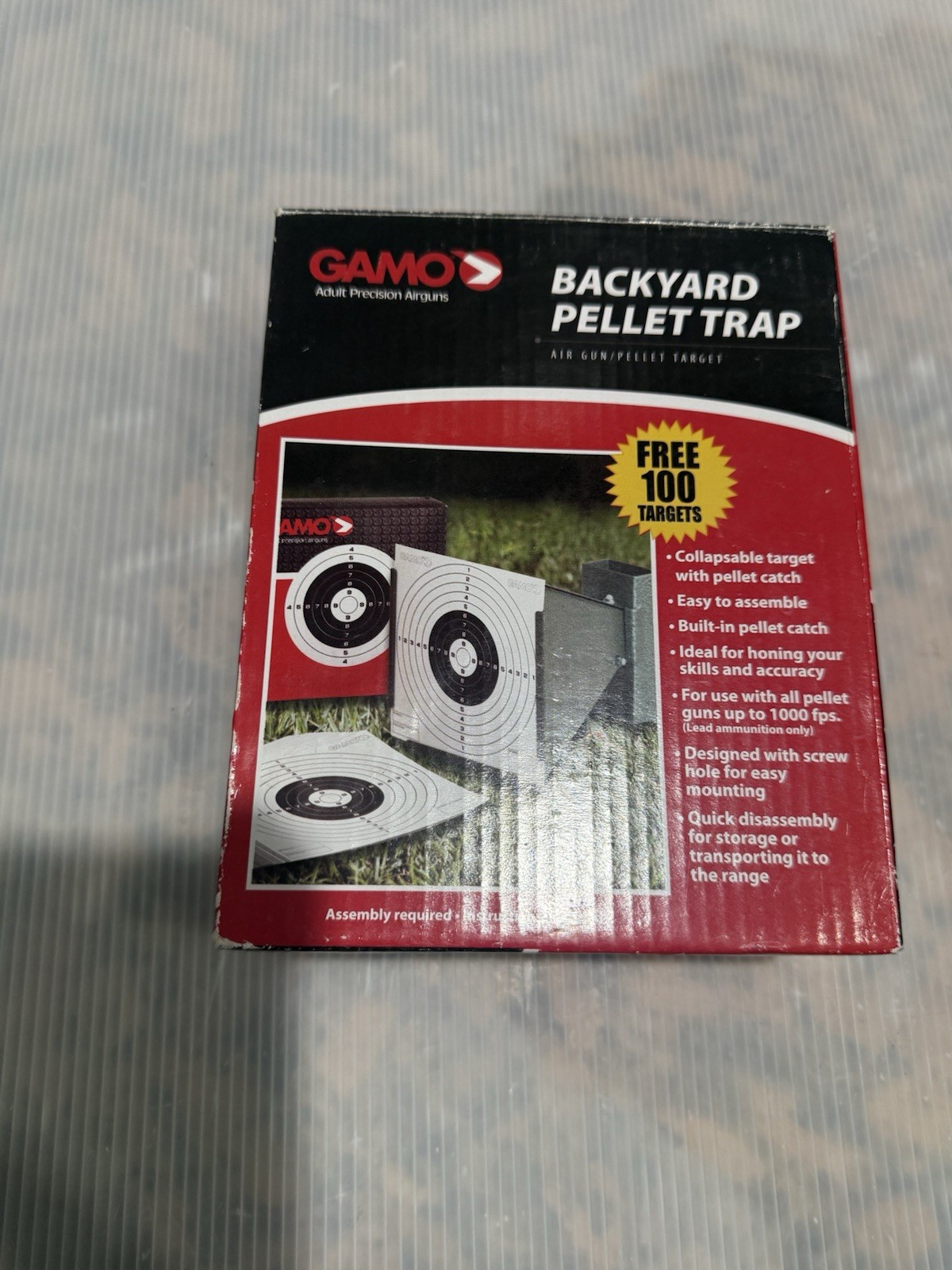 Cone Pellet Trap Collapsible with 100 Paper Targets Air Gun Shooting Practice