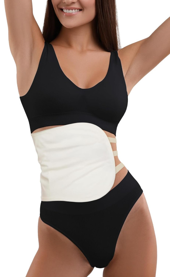 Organic Castor Oil Pack Wrap Liver Detox Belly Compress Reusable Cotton Kit