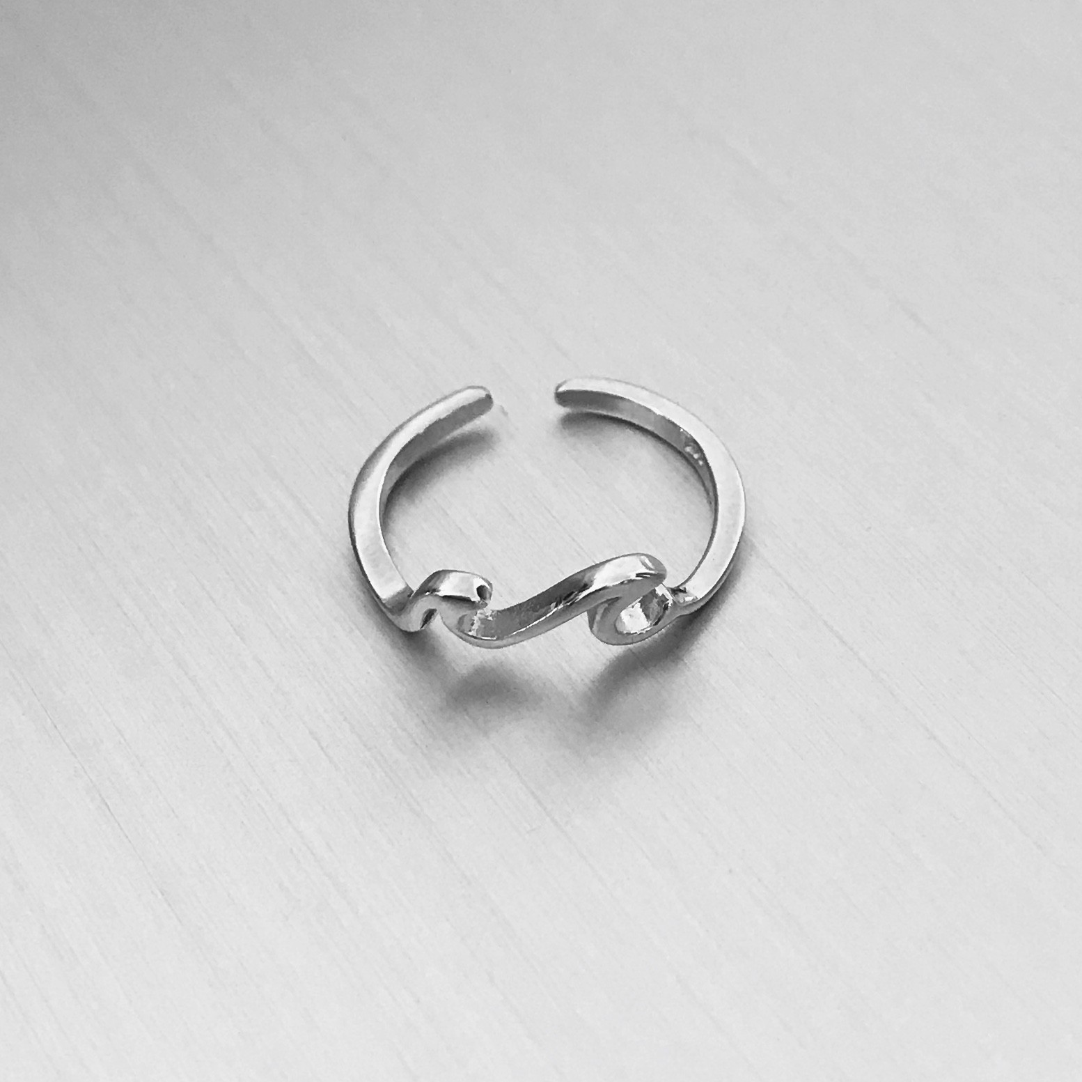 Sterling Silver Little Waves Toe Ring, Silver Ring, Wave Ring, Ocean Rings