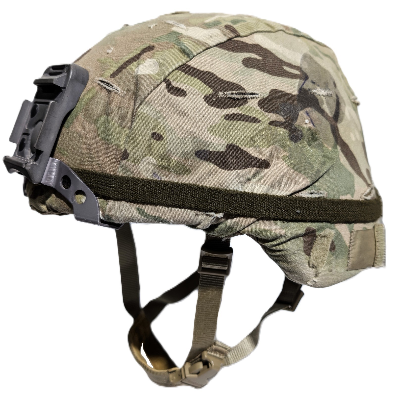Large ECH Enhanced Combat Helmet w/ NVG Mount and MultiCam Cover